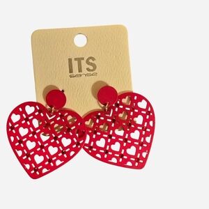 Red Heart Earrings